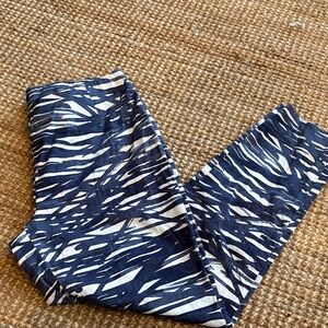 Lafayette 148 New York Blue and White pants